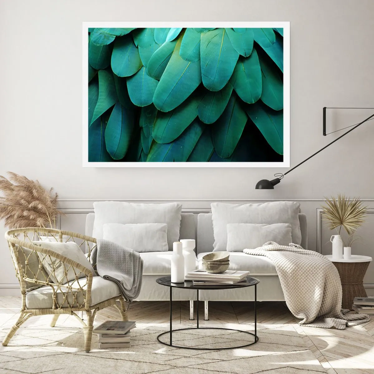 Poster - Papegaaiachtige precisie - 50x40 cm