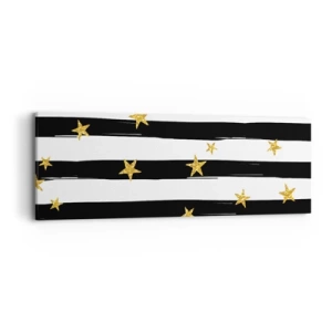 Schilderen op canvas - We zijn allemaal geboren onder een gelukkige ster - 90x30 cm