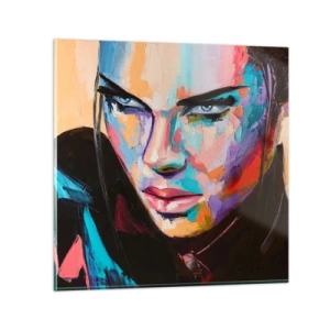Schilderen op glas - Wildheid in het hart - 30x30 cm