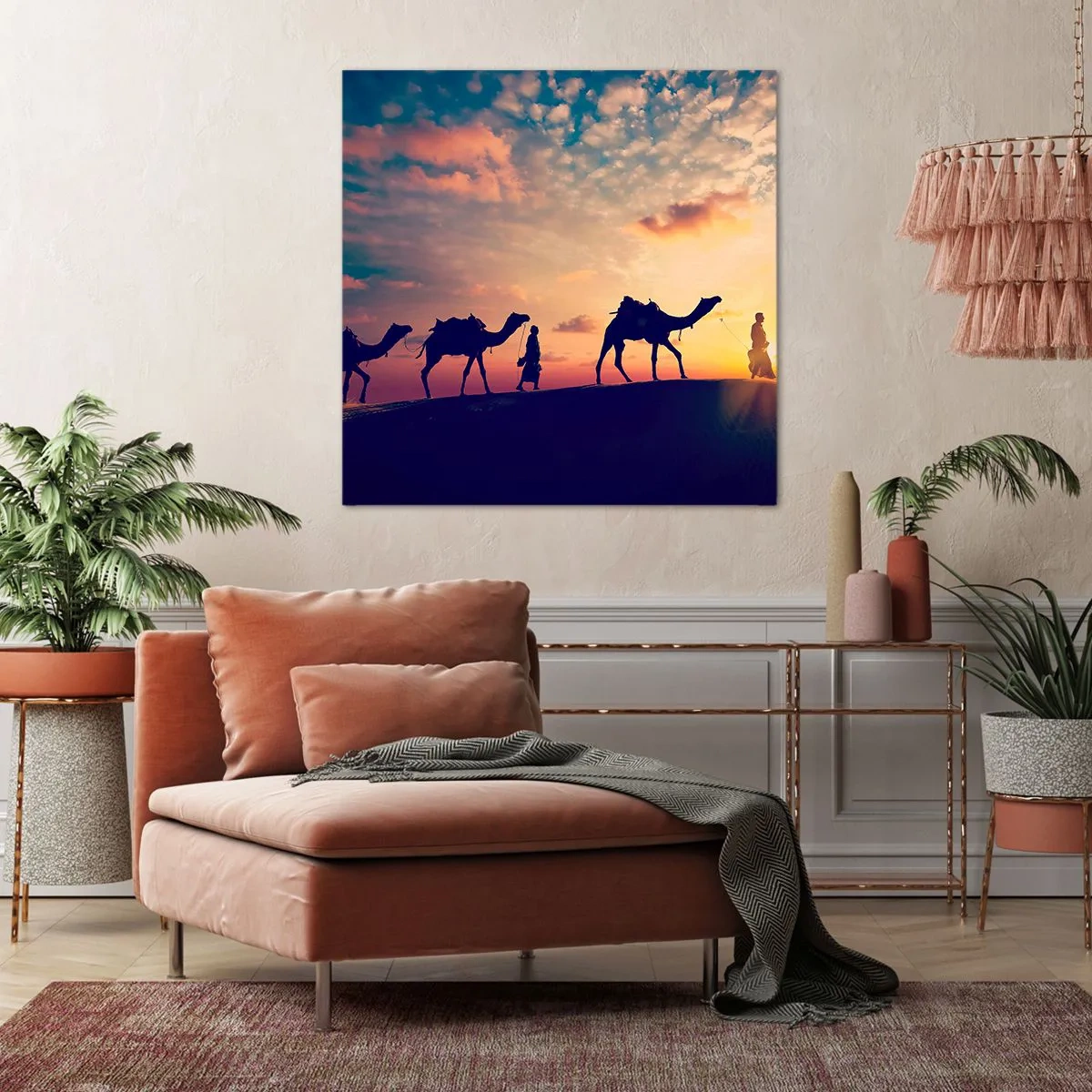 Schilderen op canvas - De mysterieuze geest van het Oosten - 70x70 cm