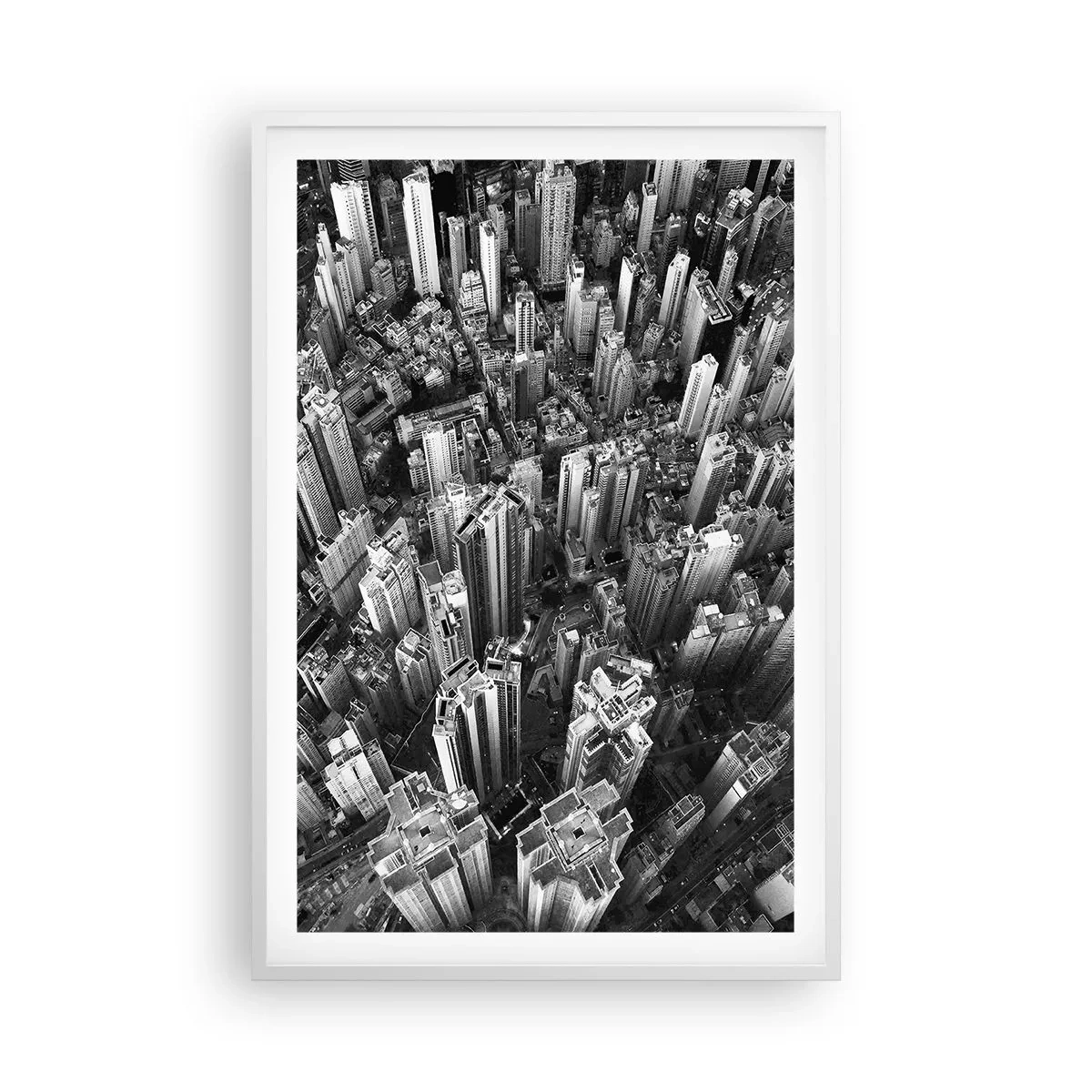 Poster in een witte lijst - Nog steeds hoger en hoger - 61x91 cm