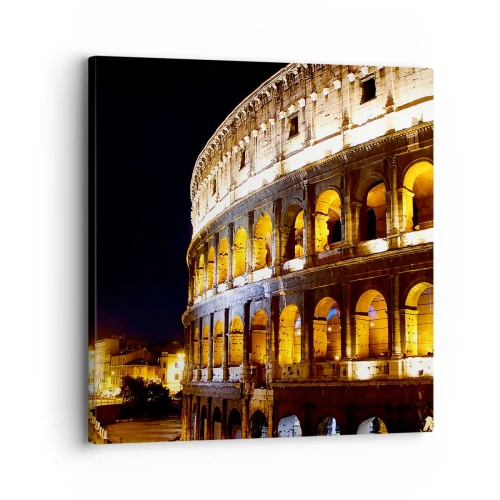 Schilderen op canvas - Het is tijd om de Olympische Spelen te starten - 30x30 cm