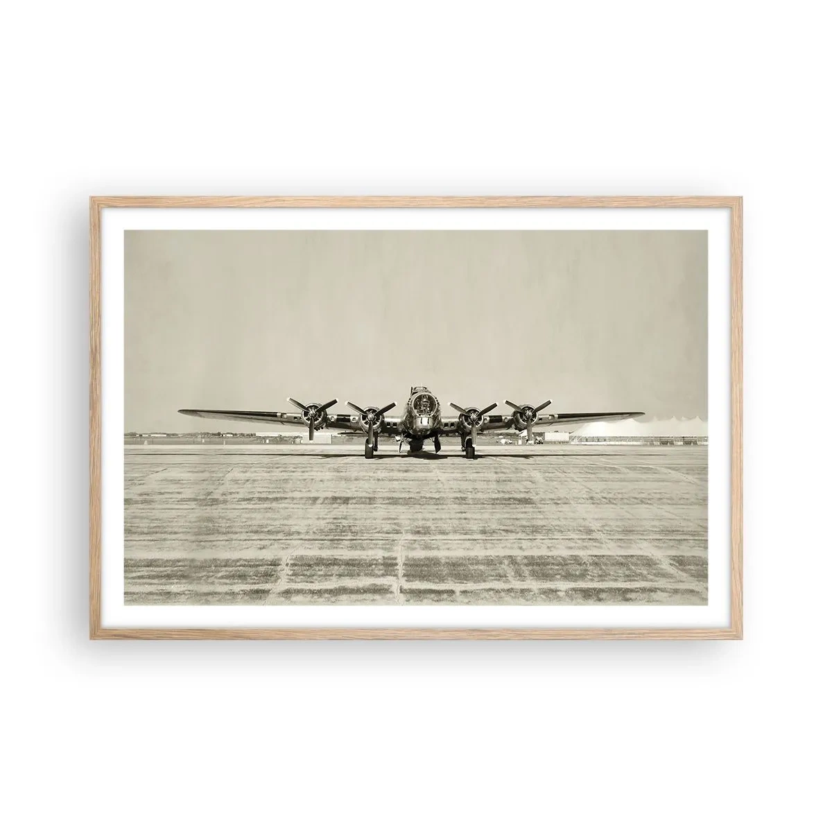 Een poster in een licht eiken lijst - Zoals altijd klaar - 91x61 cm