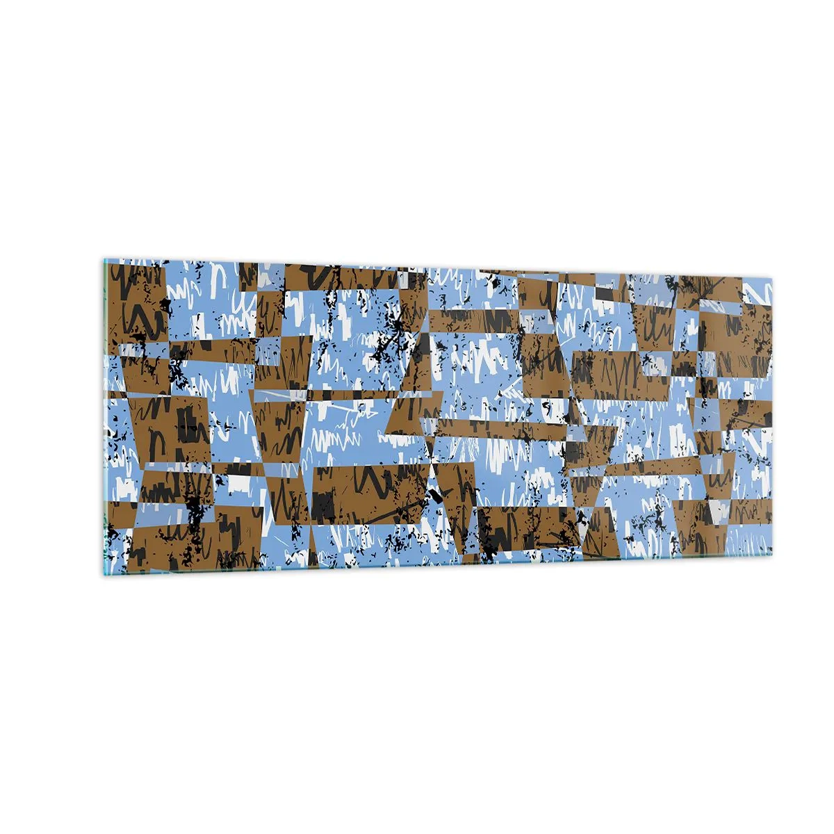 Schilderen op glas - Een niet-menselijke knipsel - 100x40 cm