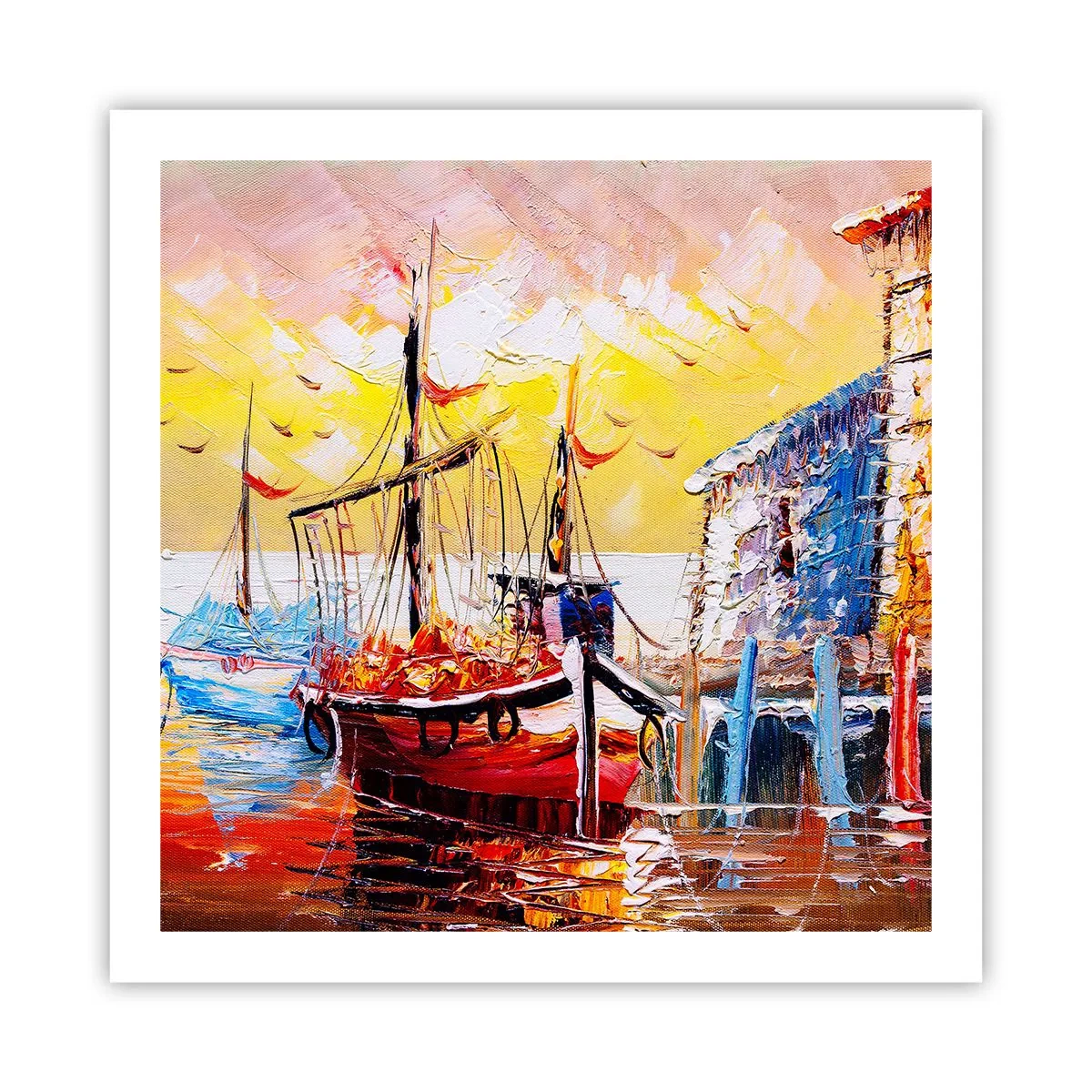 Poster - Gelukkige terugkeer - 60x60 cm