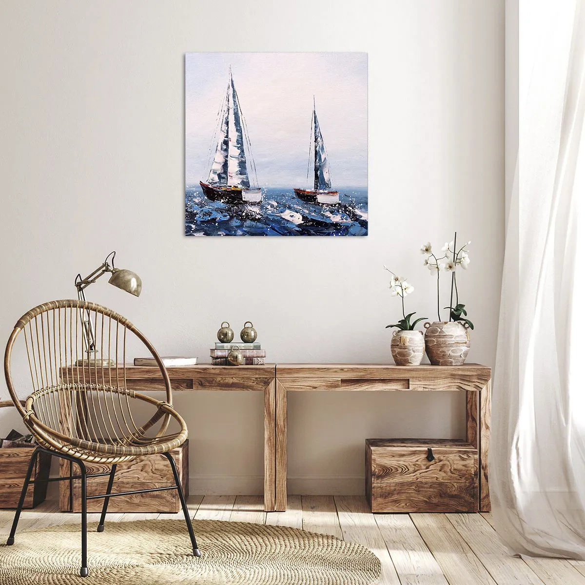 Schilderen op canvas - Broederschap van de wind - 70x70 cm