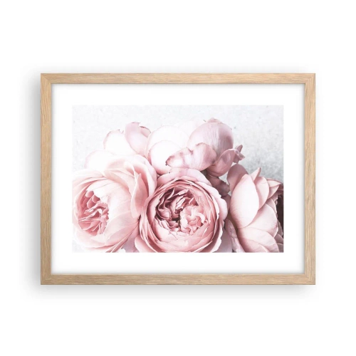 Een poster in een licht eiken lijst - Voor romantici - 40x30 cm