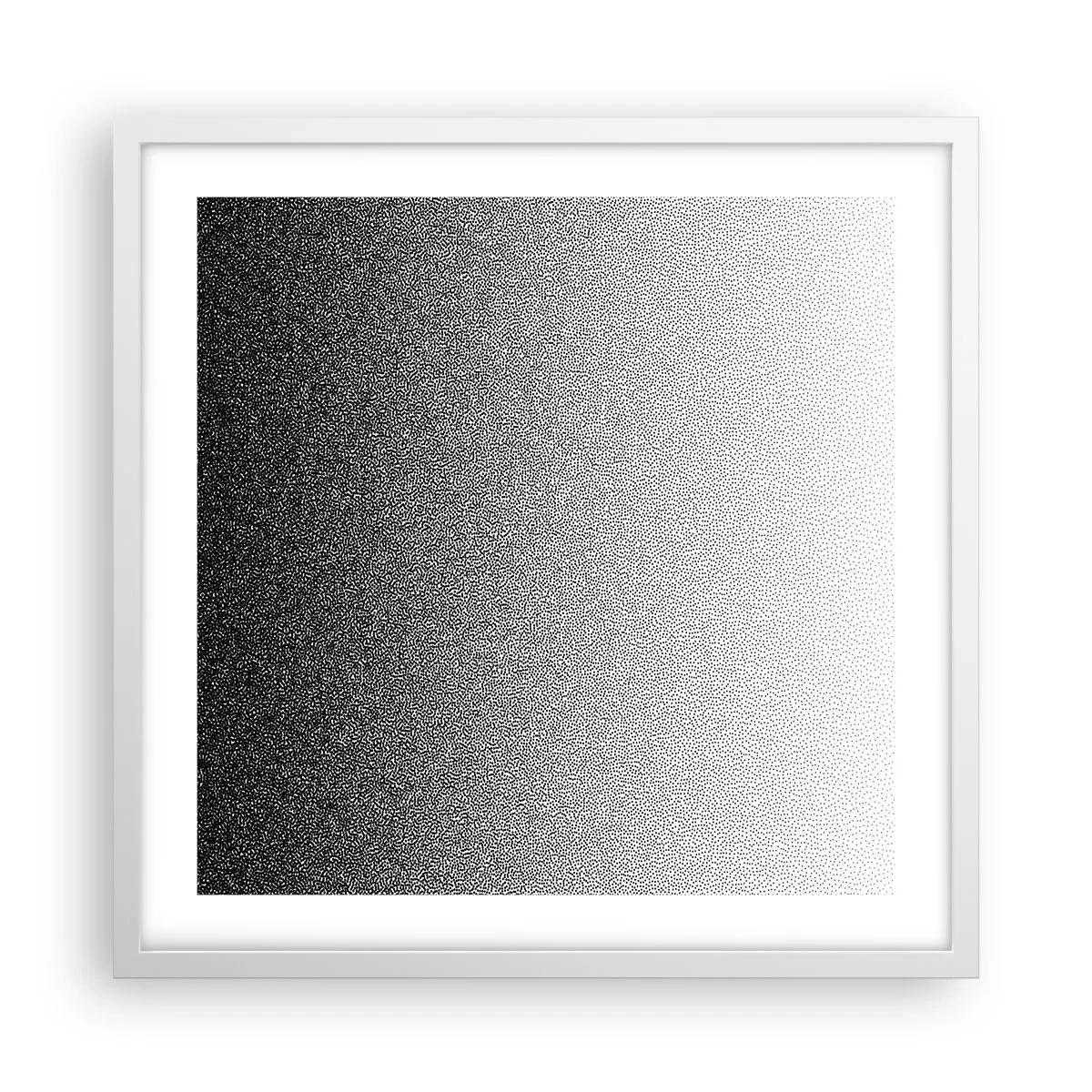 Poster in een witte lijst - Naar het licht - 50x50 cm