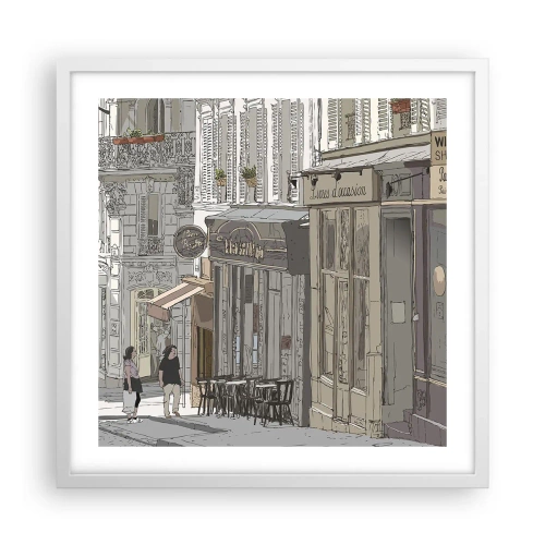 Poster in een witte lijst - Stadsvreugde - 50x50 cm