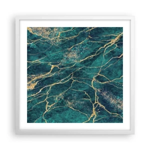 Poster in een witte lijst - Goudmijn - 50x50 cm