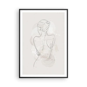 Poster in een zwarte lijst - Als een gevoelig instrument - 70x100 cm