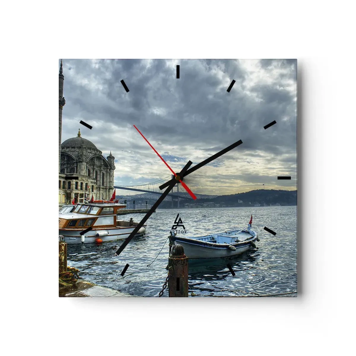 Wandklok - Klok - Op de grens van de werelden - 40x40 cm