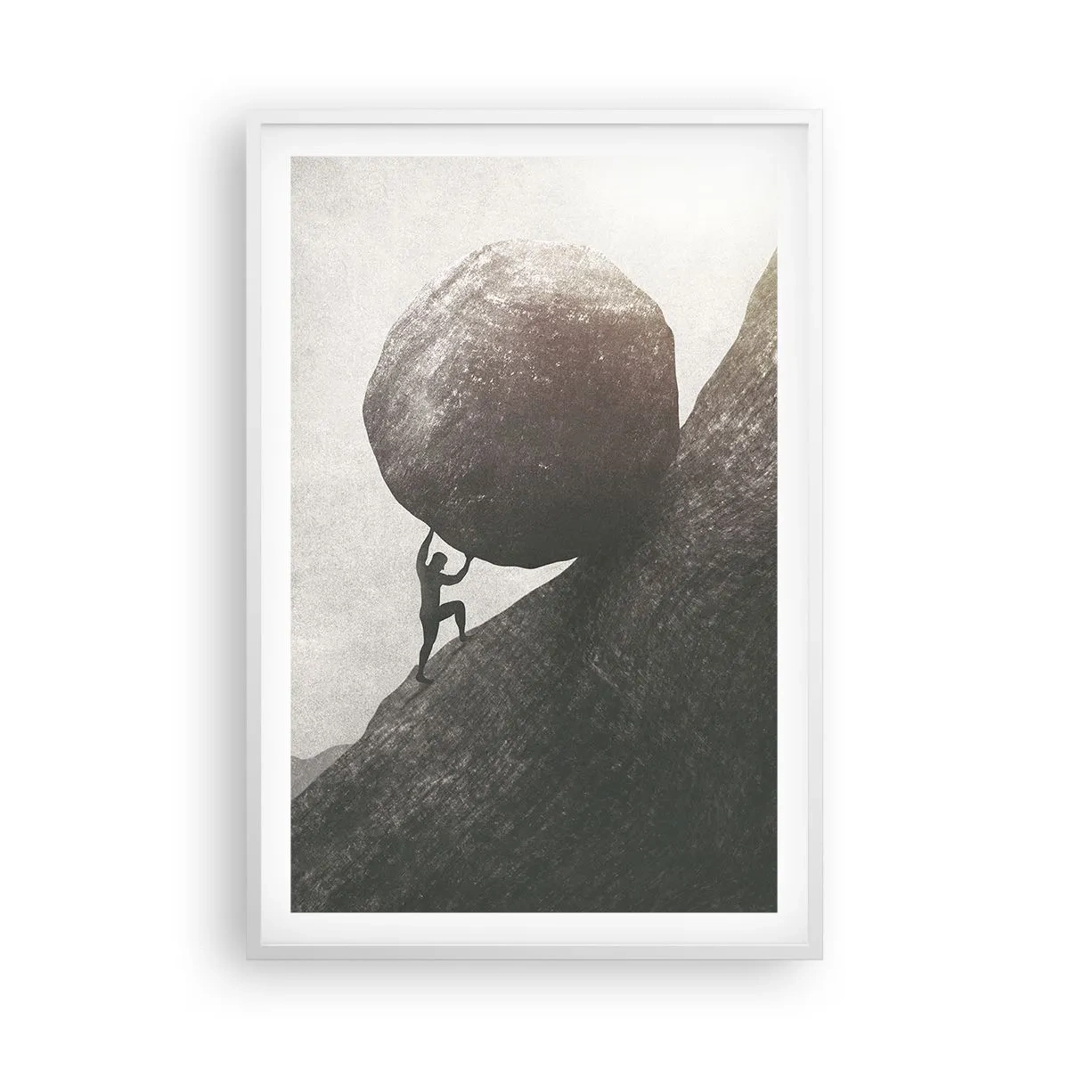 Poster in een witte lijst - Ik geloof tegen alle hoop in - 61x91 cm