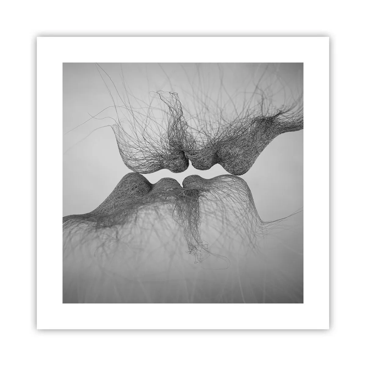 Poster - Kus van de wind - 40x40 cm