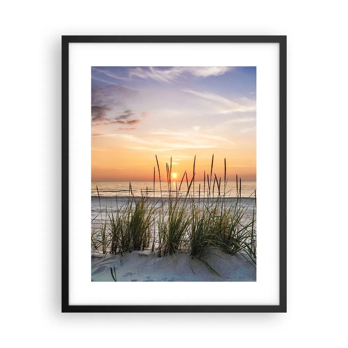 Poster in een zwarte lijst - Kijk, denk, voel - 40x50 cm