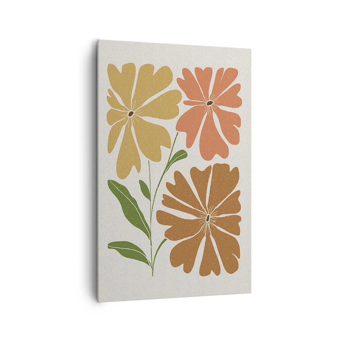 Schilderen op canvas - Natuur en geometrie - 80x120 cm