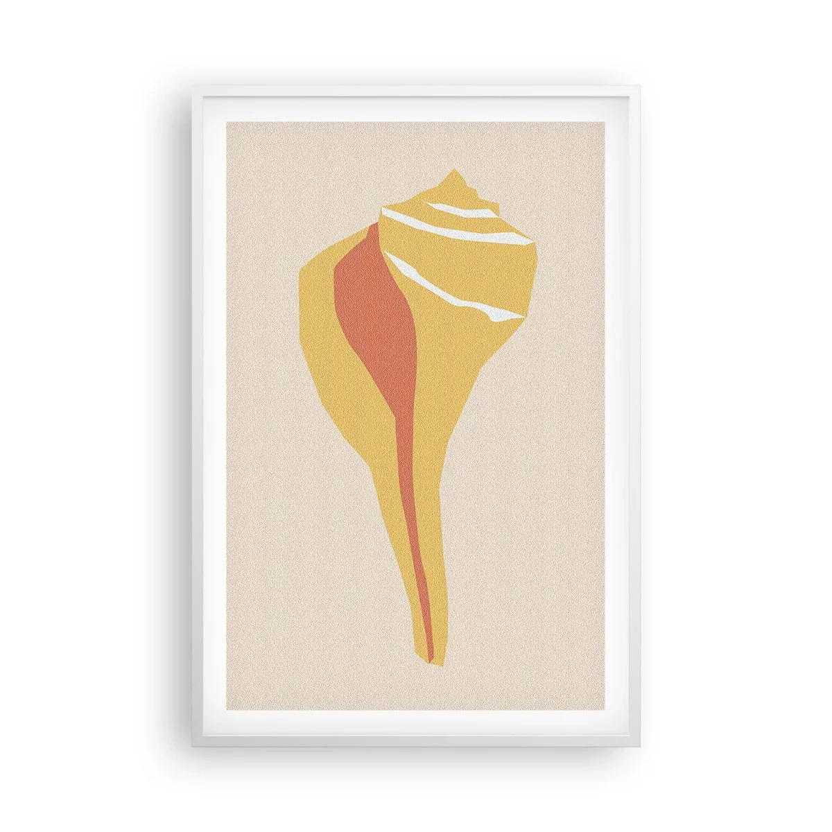 Poster in een witte lijst - Organische abstractie – groei - 61x91 cm