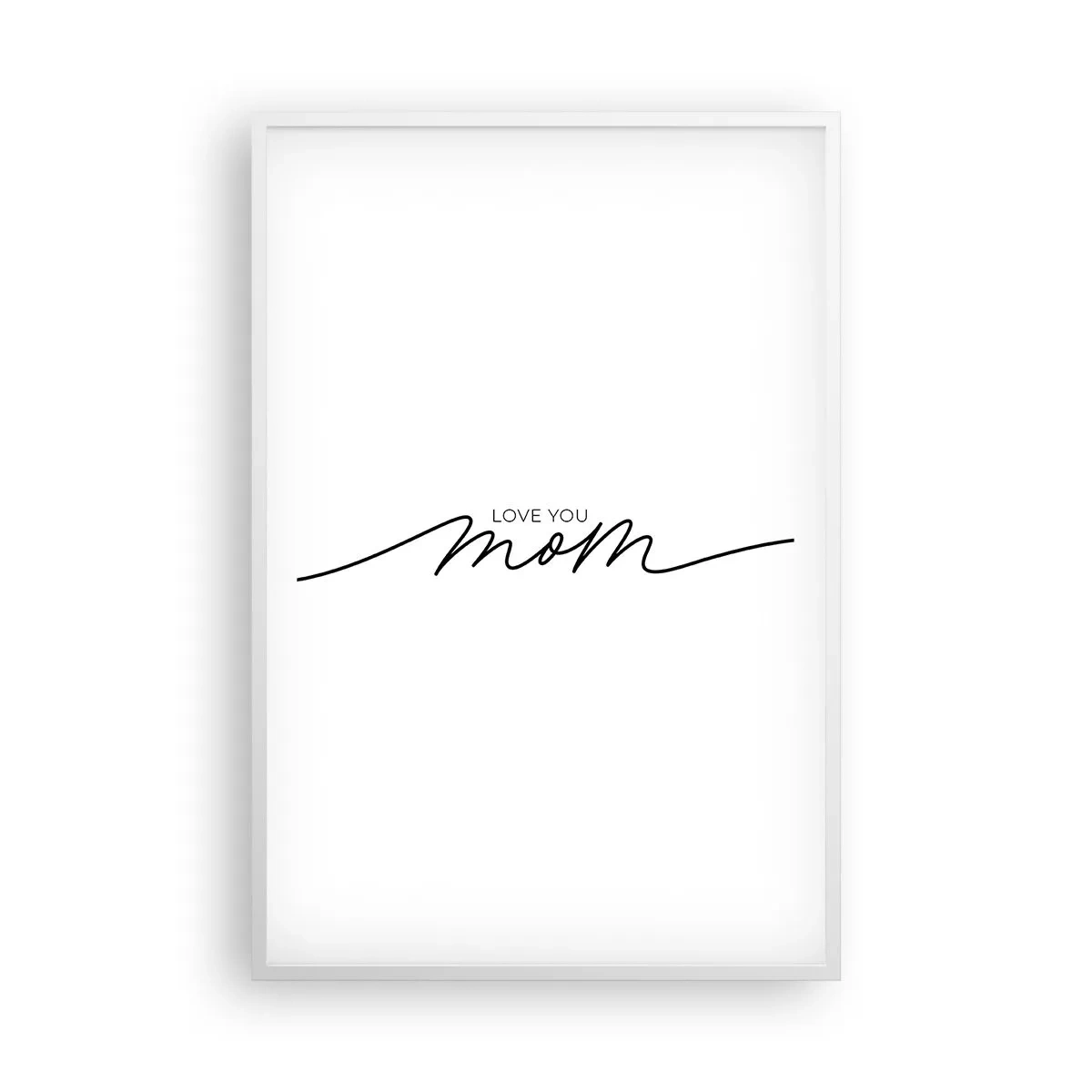 Poster in een witte lijst - Grote emotie - 61x91 cm