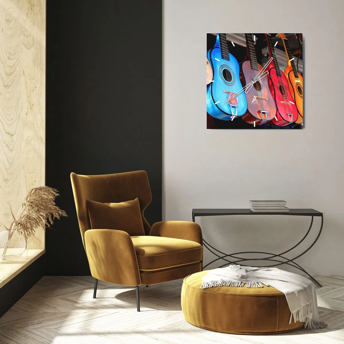 Wandklok - Klok - Latijnse sfeer - 30x30 cm