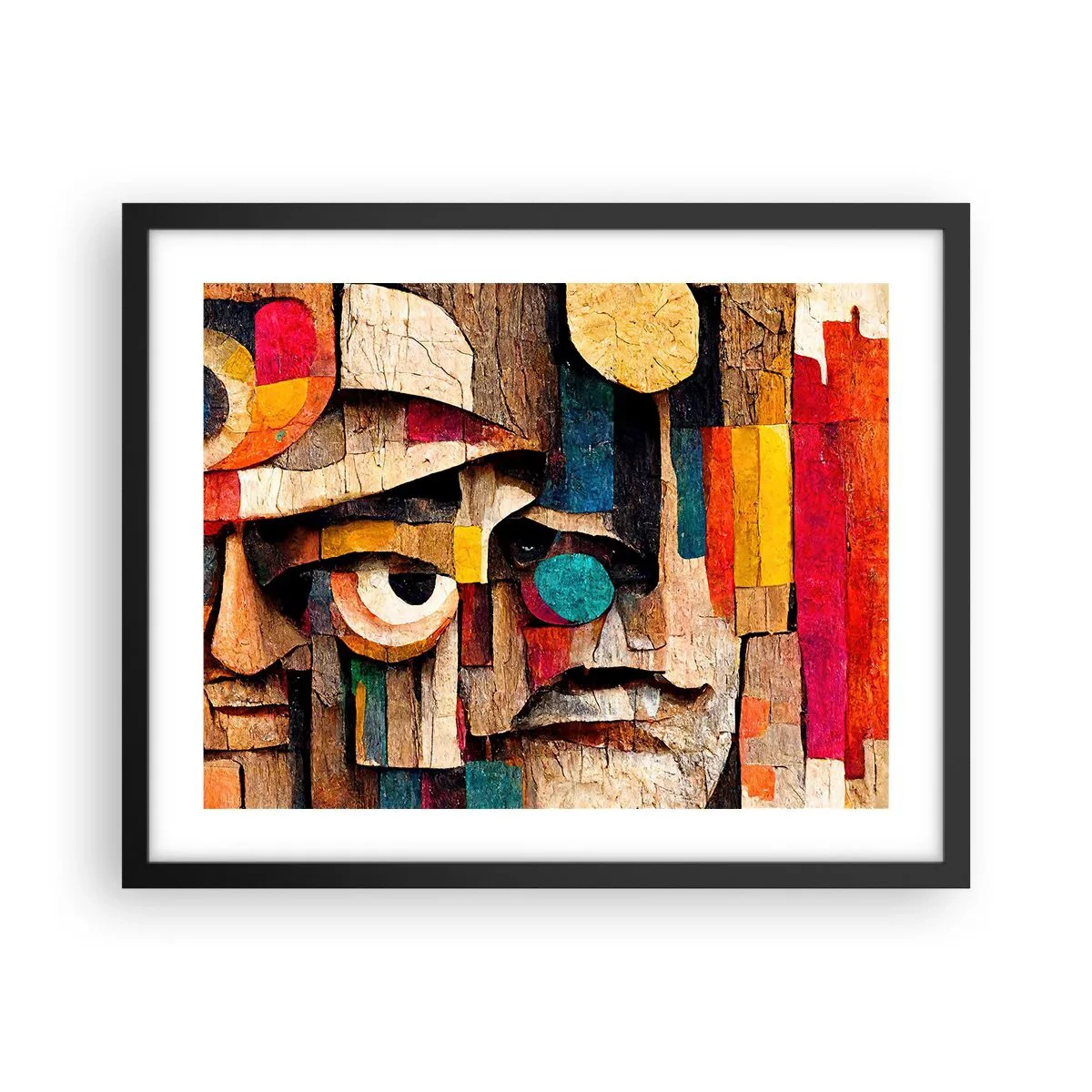 Poster in een zwarte lijst - Ik zie je… - 50x40 cm