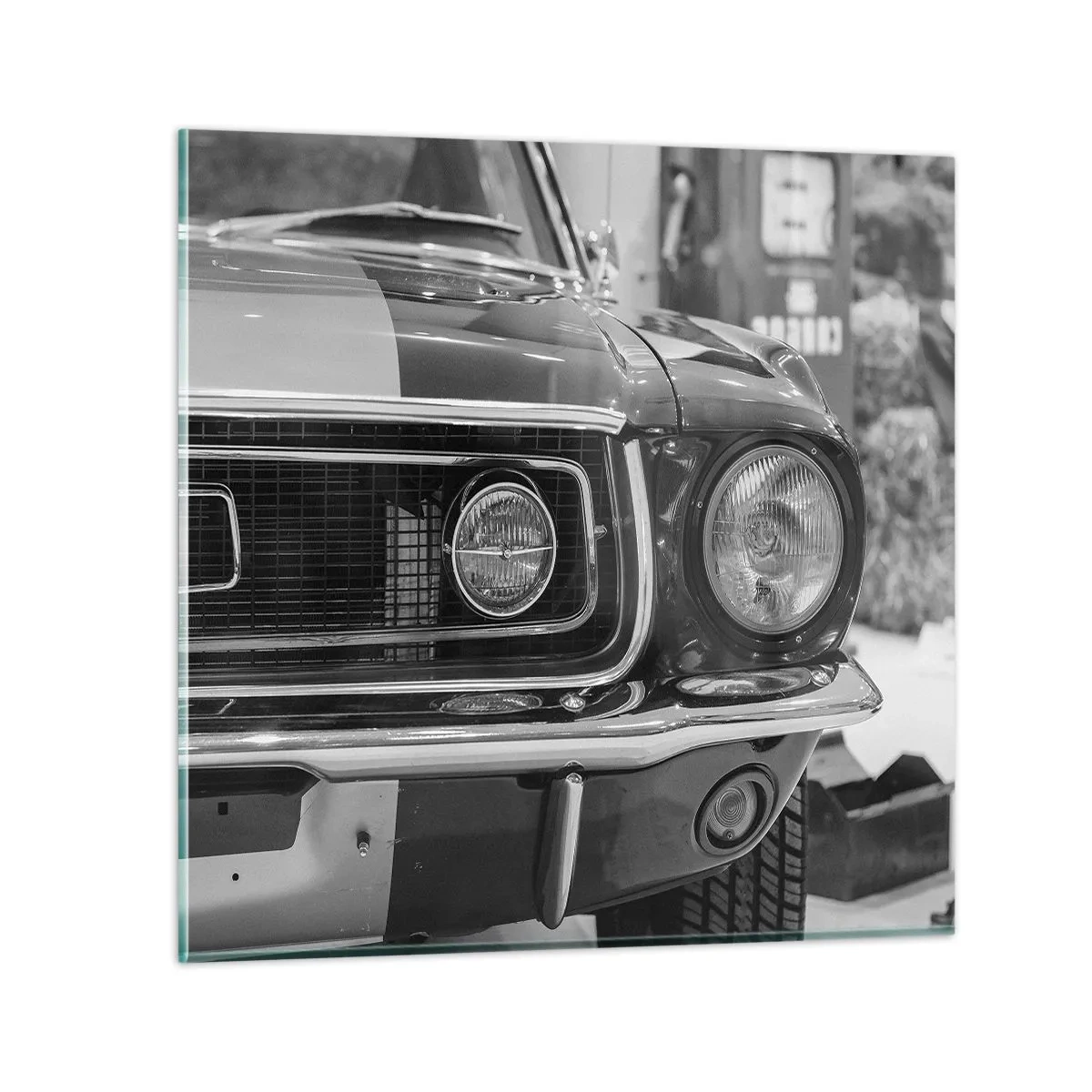 Schilderen op glas - Hard rijden - 60x60 cm