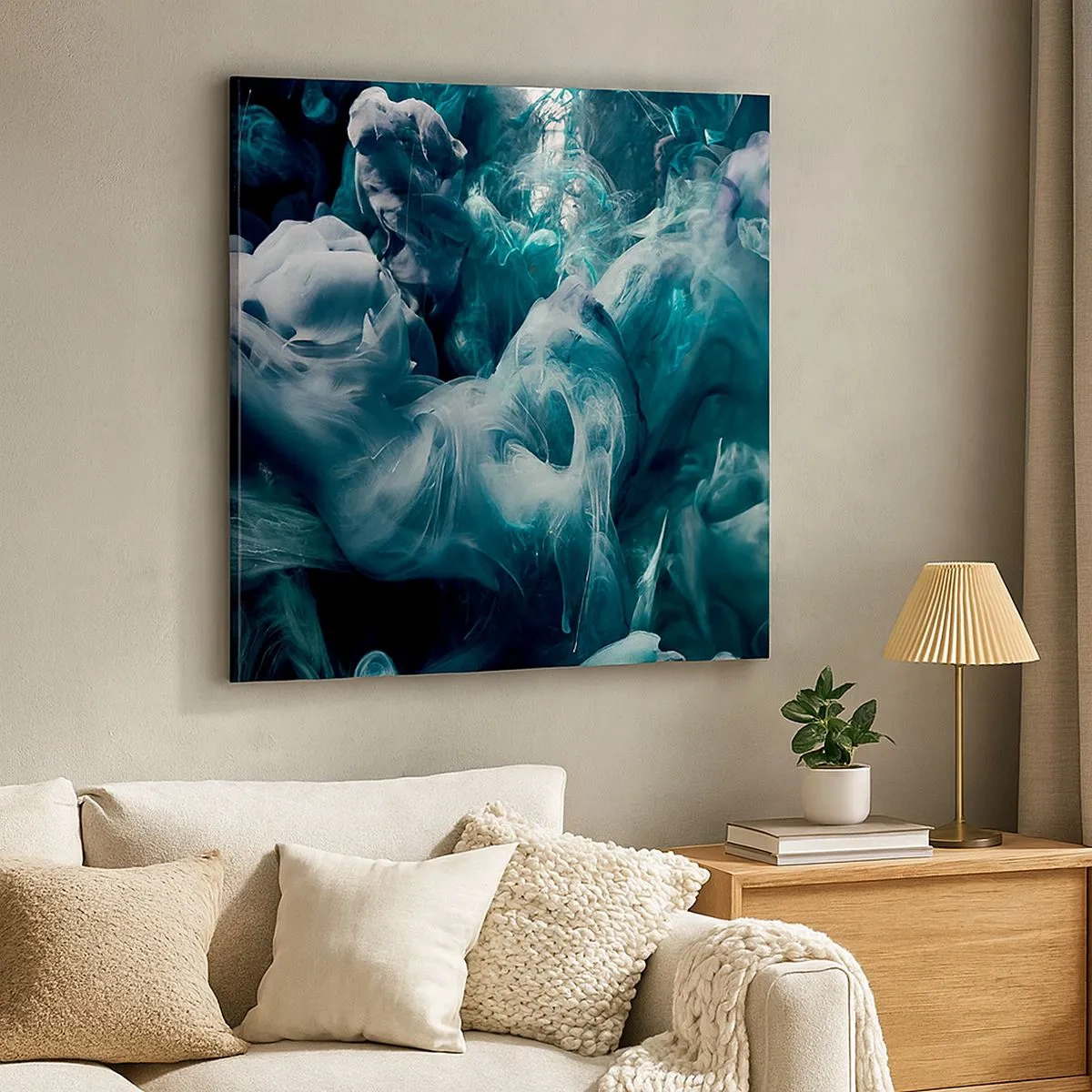 Schilderen op canvas - De nobele kilheid van steen - 30x30 cm