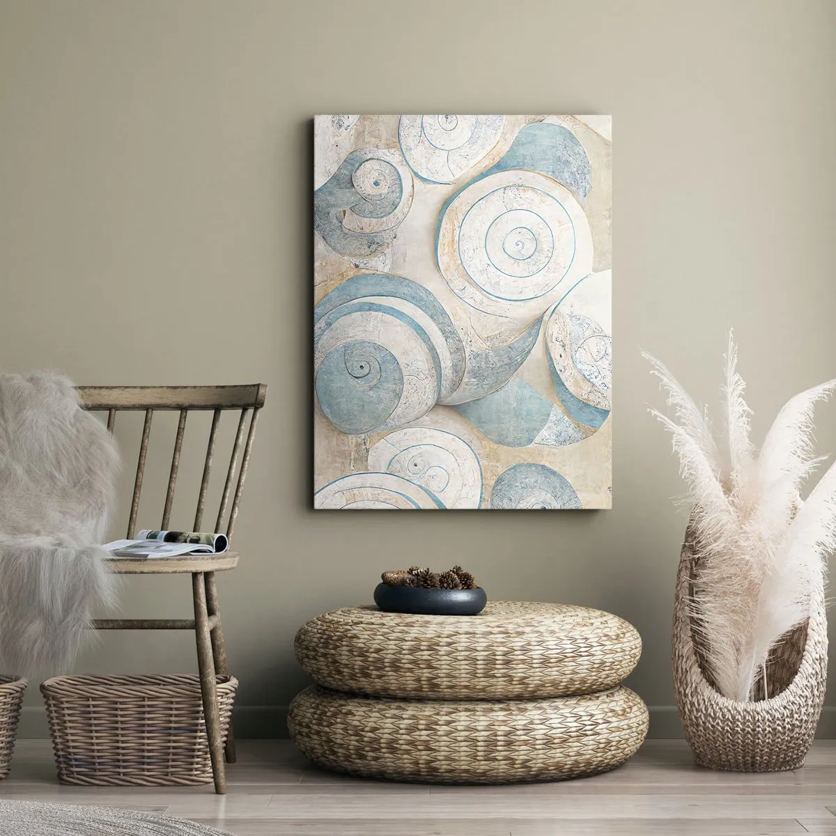 Schilderen op canvas - Wat zit er in de schelp? - 50x70 cm