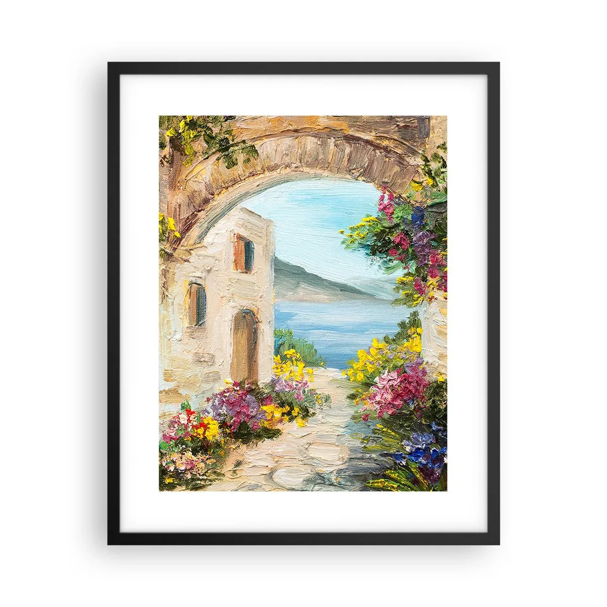 Poster in een zwarte lijst - De charme van een kustprovincie - 40x50 cm