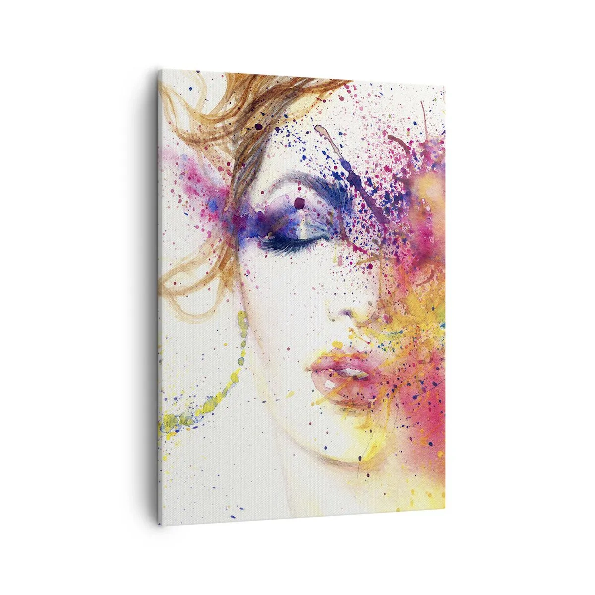 Schilderen op canvas - Regenboogduizeligheid - 50x70 cm