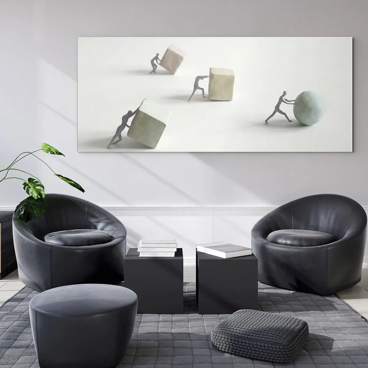 Schilderen op glas - Puur leven - 100x40 cm