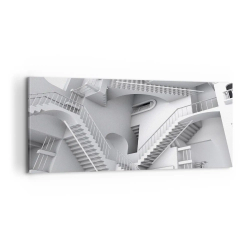 Schilderen op canvas - De paradoxen van de ruimte - 100x40 cm