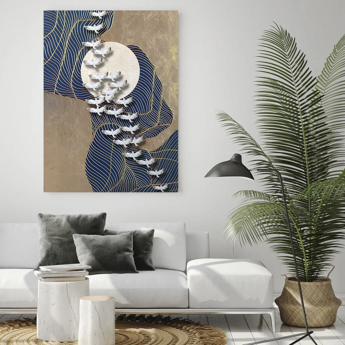 Schilderen op glas - Vrijheid, dwalen, gemeenschap - 50x70 cm