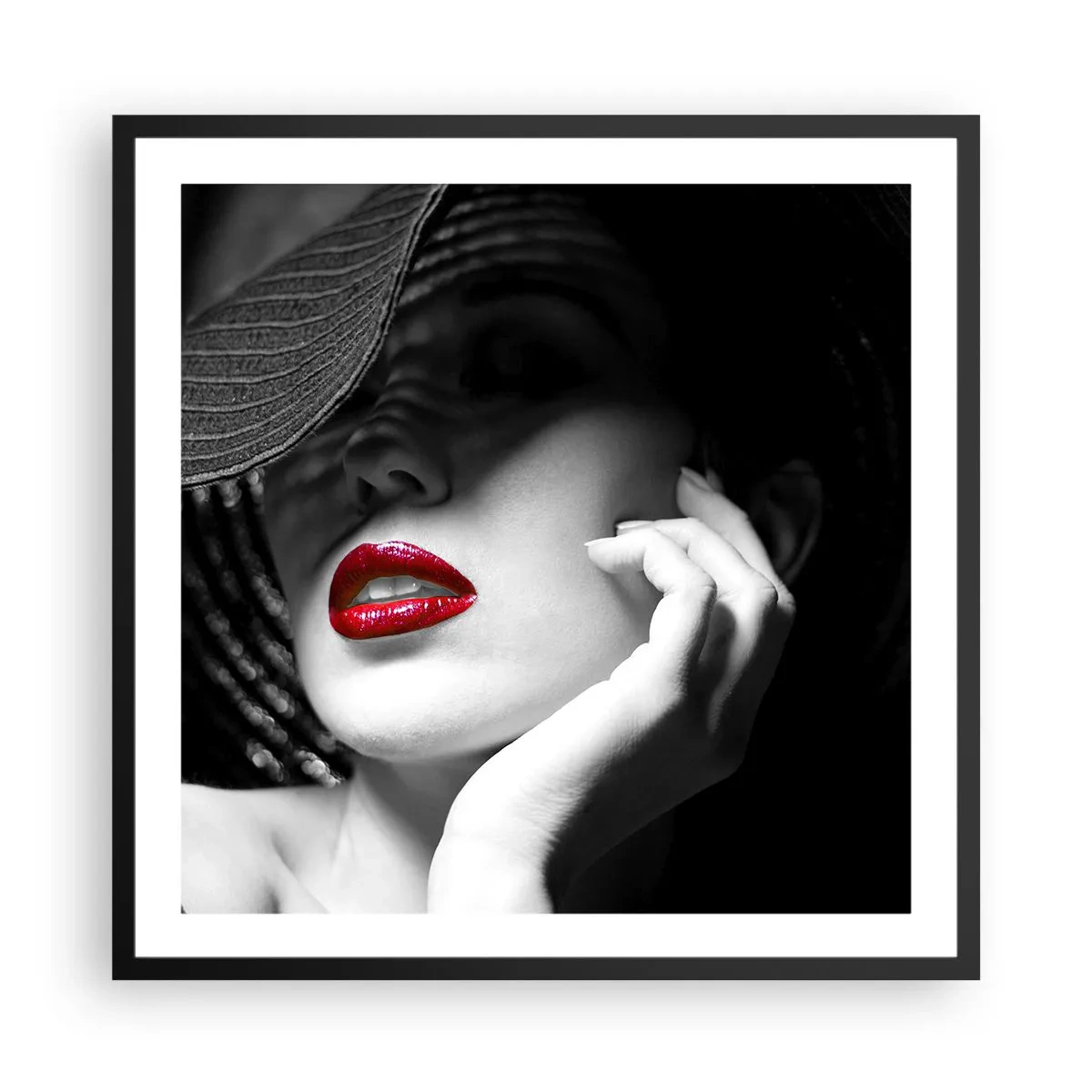 Poster in een zwarte lijst - Een studie in scharlaken - 60x60 cm