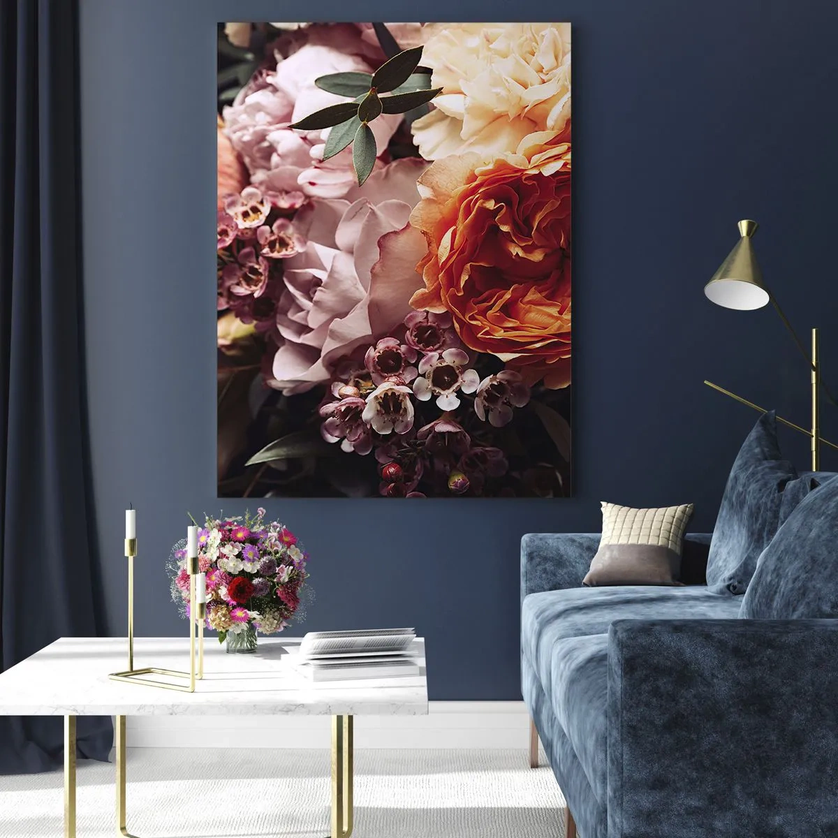 Schilderen op glas - Gehuld in schoonheid - 50x70 cm