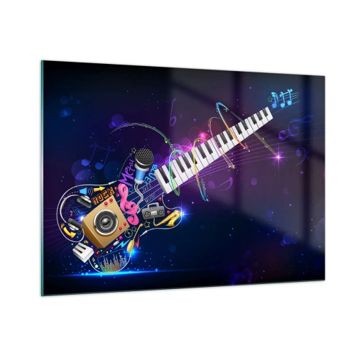 Schilderen op glas - En alles is prima. - 100x70 cm