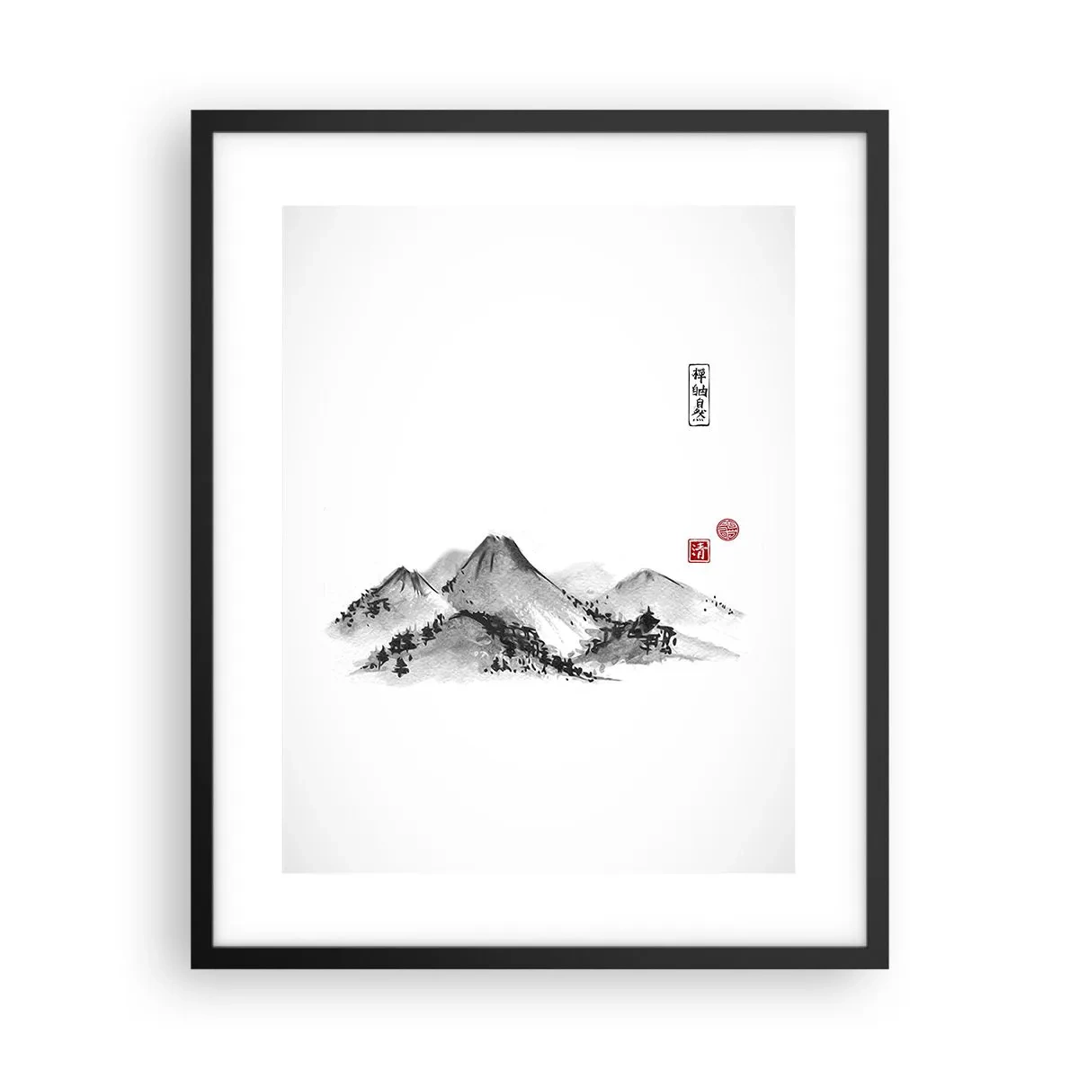 Poster in een zwarte lijst - Oneindige verte - 40x50 cm