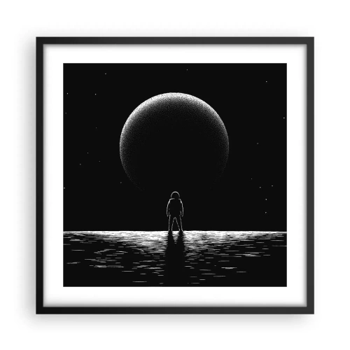 Poster in een zwarte lijst - Oog in oog - 50x50 cm