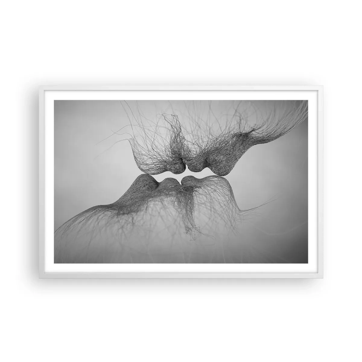 Poster in een witte lijst - Kus van de wind - 91x61 cm