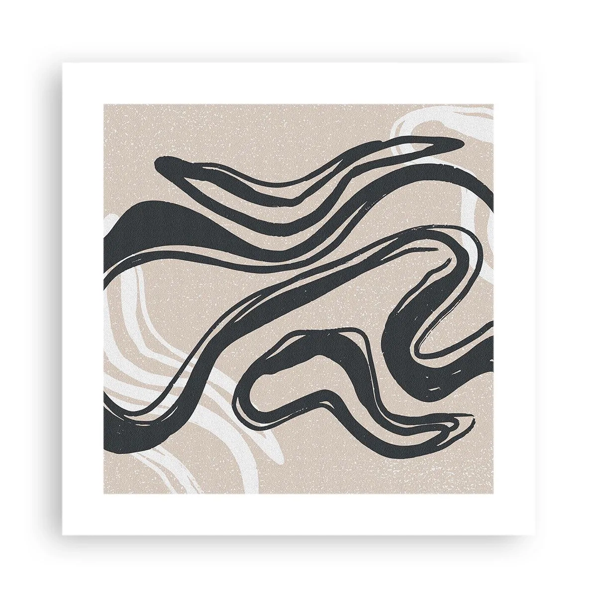 Poster - Expressie vermenigvuldigd - 40x40 cm