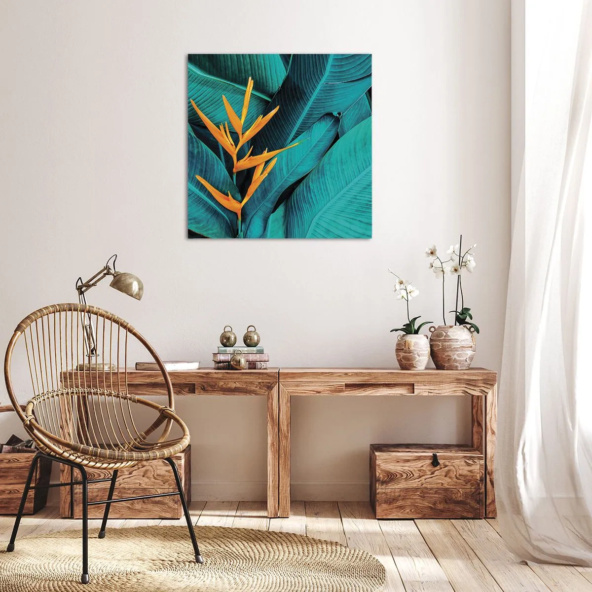 Schilderen op canvas - Eden bloem - 60x60 cm