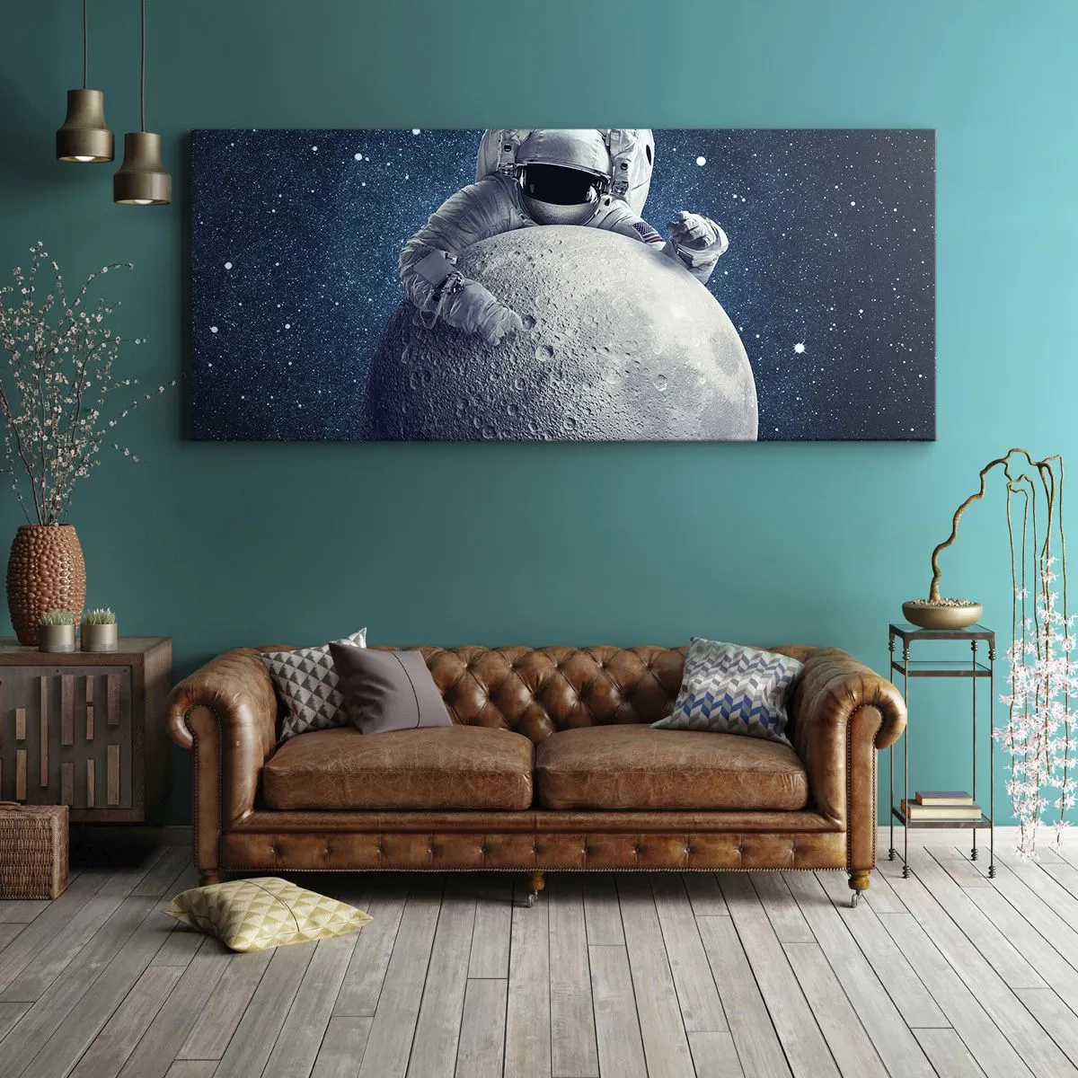 Schilderen op canvas - Ruimte grappenmaker - 100x40 cm