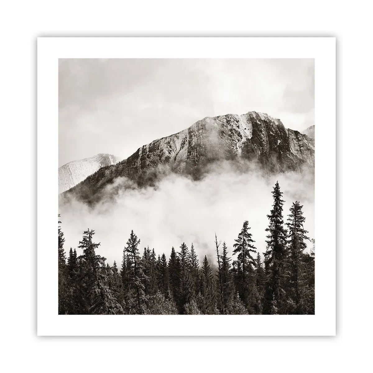 Poster - Granieten liniaal - 50x50 cm