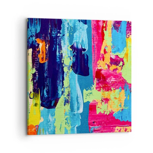 Schilderen op canvas - Het leven is mooi! - 70x70 cm