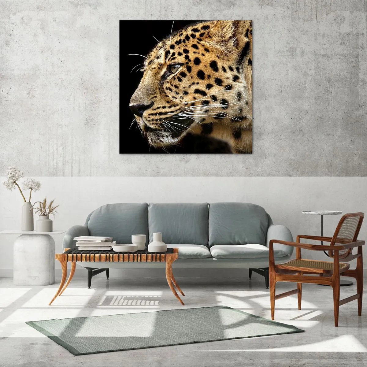 Schilderen op glas - Rustig, gefocust, klaar - 70x70 cm