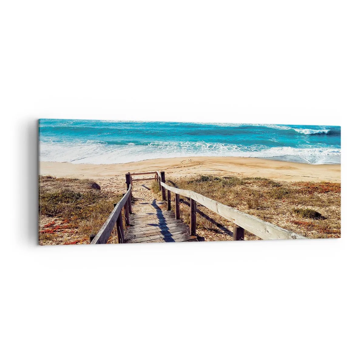 Schilderen op canvas - Loop maar! - 140x50 cm
