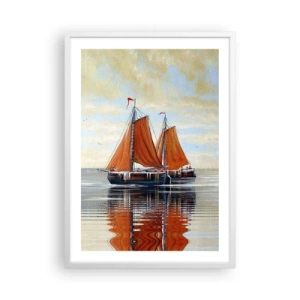 Poster in een witte lijst - Hé, zeil, matroos... - 50x70 cm