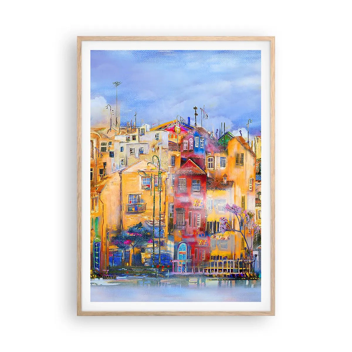 Een poster in een licht eiken lijst - Wij zijn samen - 70x100 cm