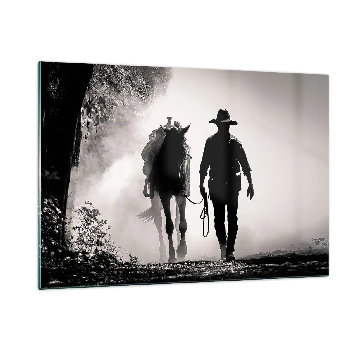 Schilderen op glas - Texas ochtend - 120x80 cm