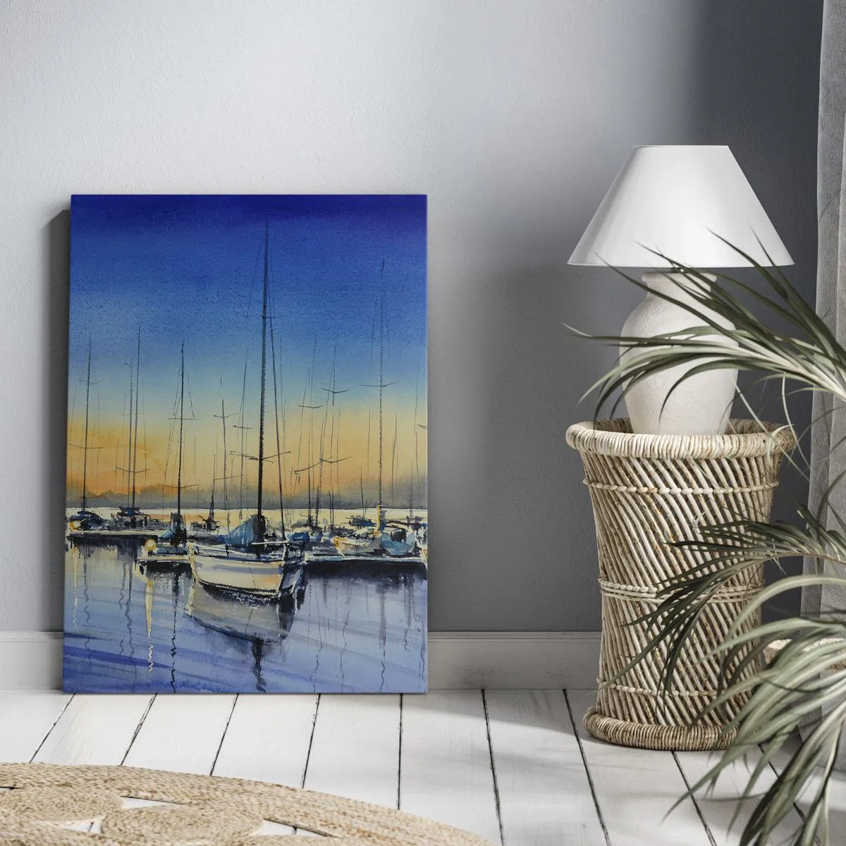 Schilderen op canvas - Einde van een goede dag - 50x70 cm