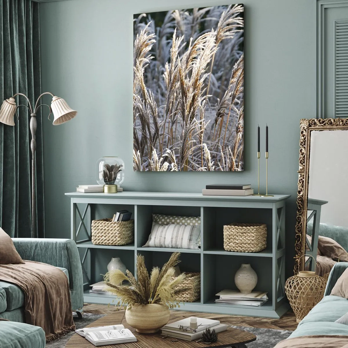 Schilderen op canvas - Gekleed met vorst - 55x100 cm